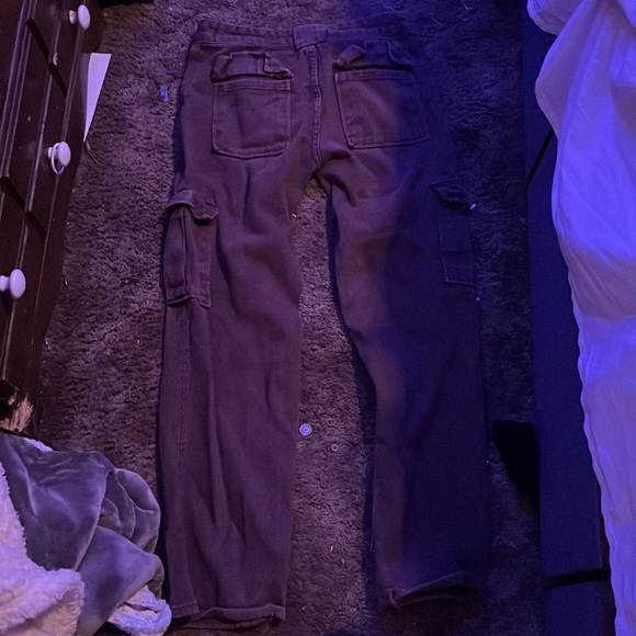 brown cargo jeans - Picture 2 of 2
